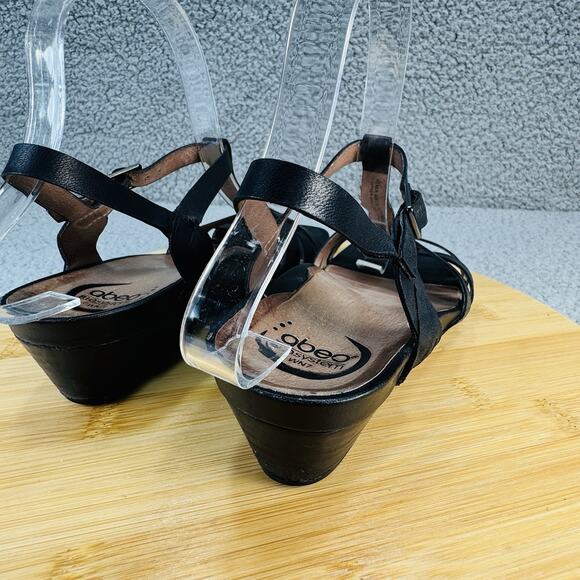 Abeo Biosystem Womens Orthopedic Comfort Sandals Black Leather Size 7N - Picture 10 of 16